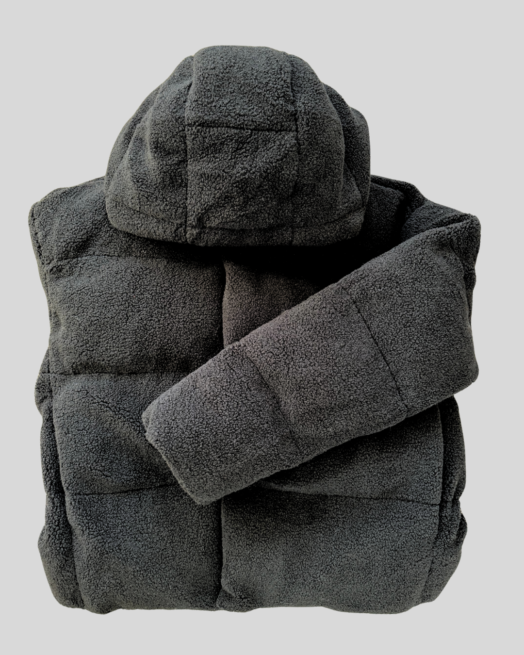 HAGEN – Doudoune noire effet mouton homme – Image 5