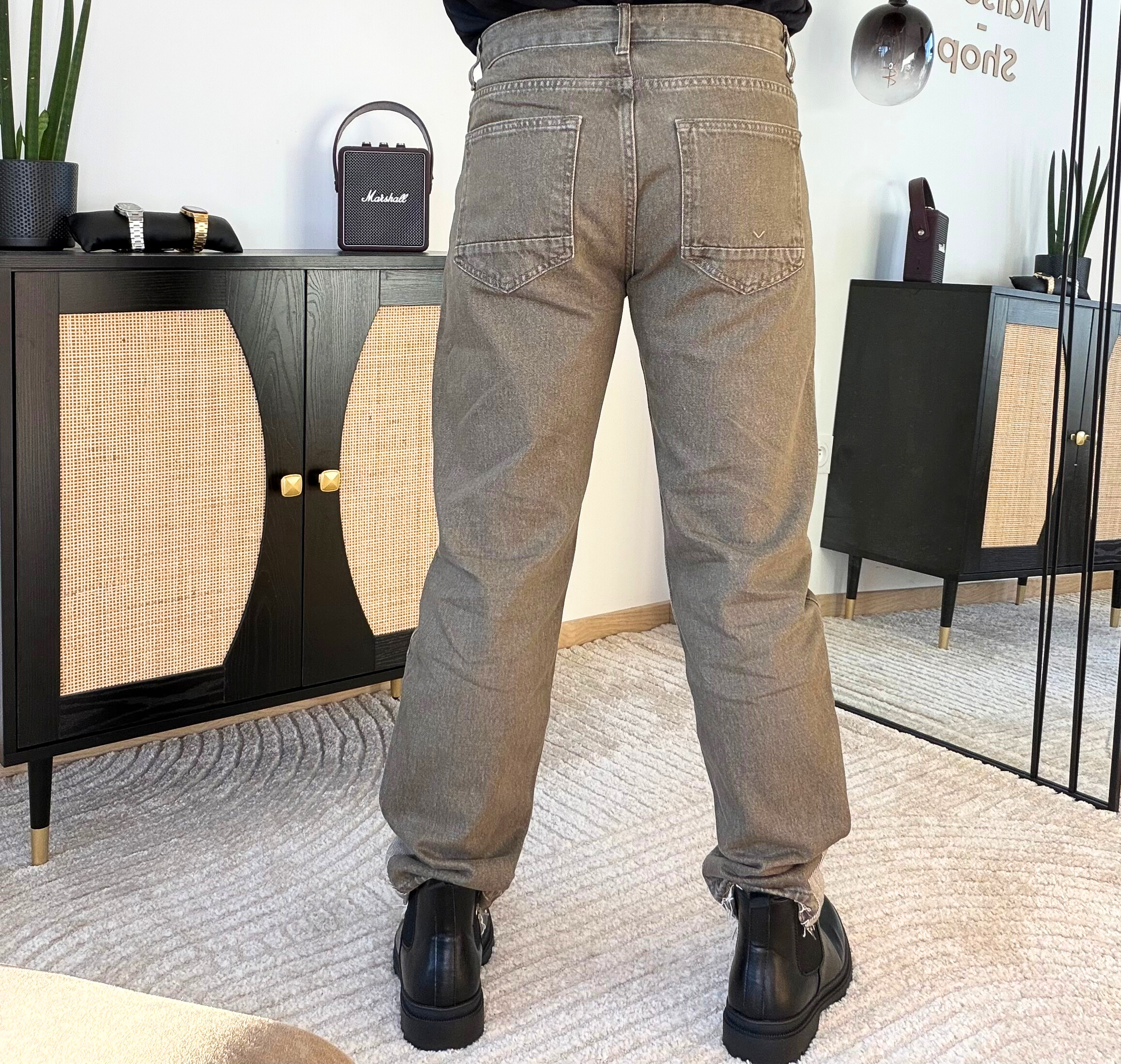 ARVID – Jean marron homme (triangle beige) – Image 2