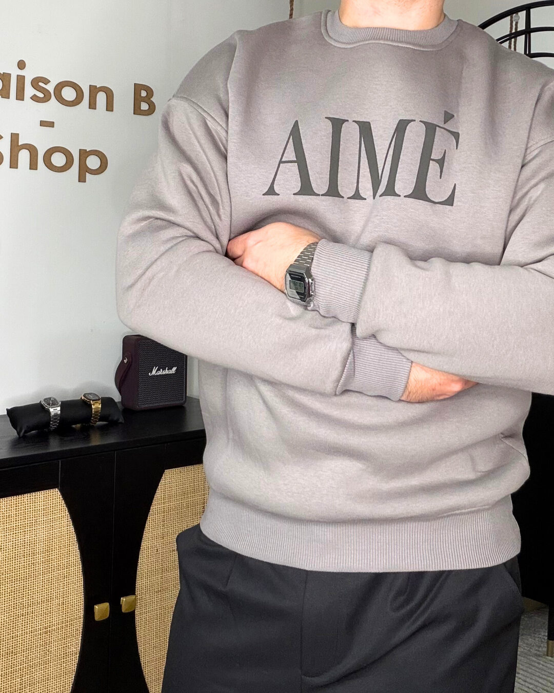 Sweat gris homme – style moderne & confort quotidien