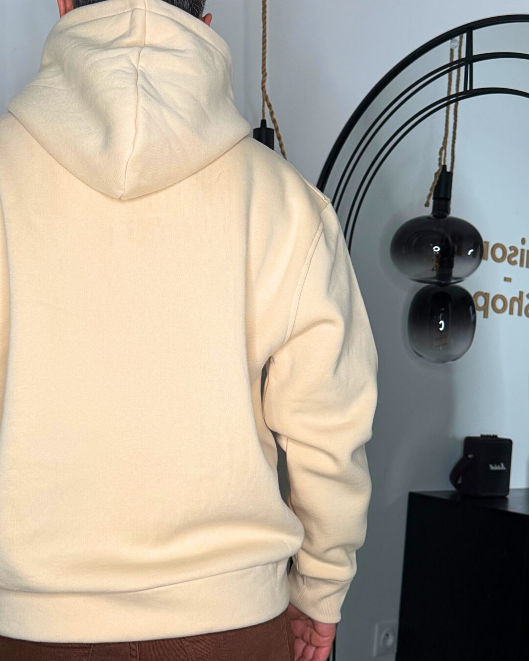 Sweat à capuche beige homme – style casual & confort quotidien