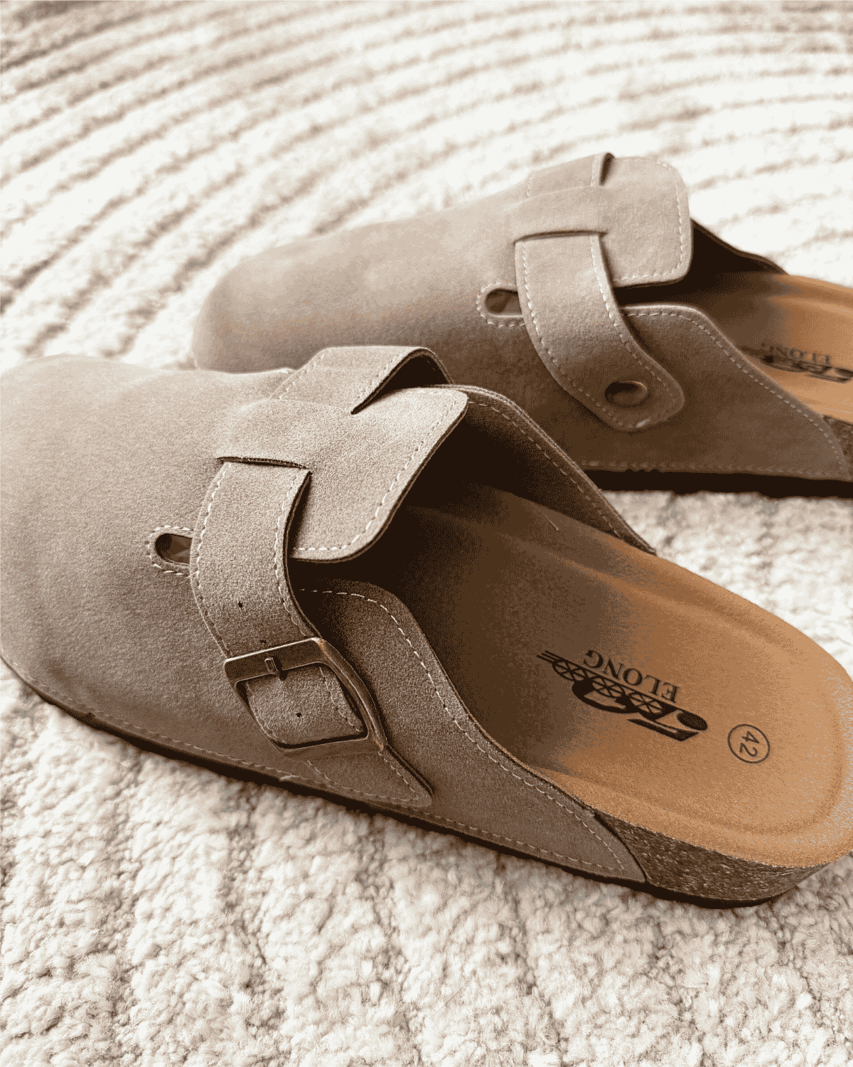 ESKIL – Mules homme taupe à boucle ajustable – Image 2